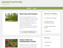 Tablet Screenshot of amager-planteland.dk